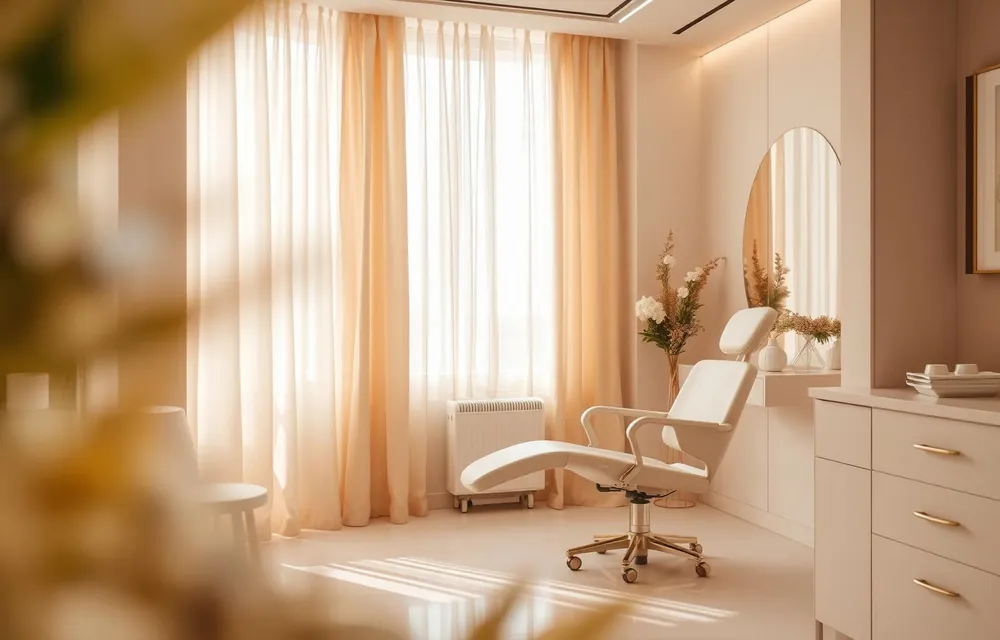 Calm consulting room used for medical skin consultations at Dr Ben Aesthetic in Southbank, Melbourne